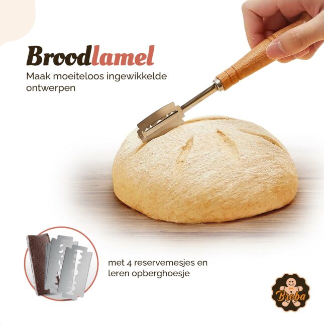 Broodlamel snijdt brood Broodlamel snijdt brood