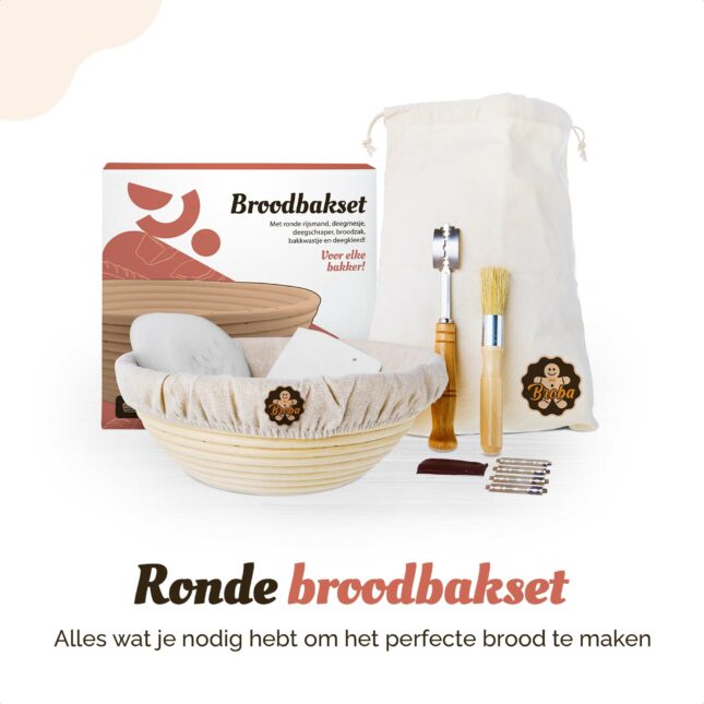 Ronde rijsmand broodbakset Ronde rijsmand broodbakset