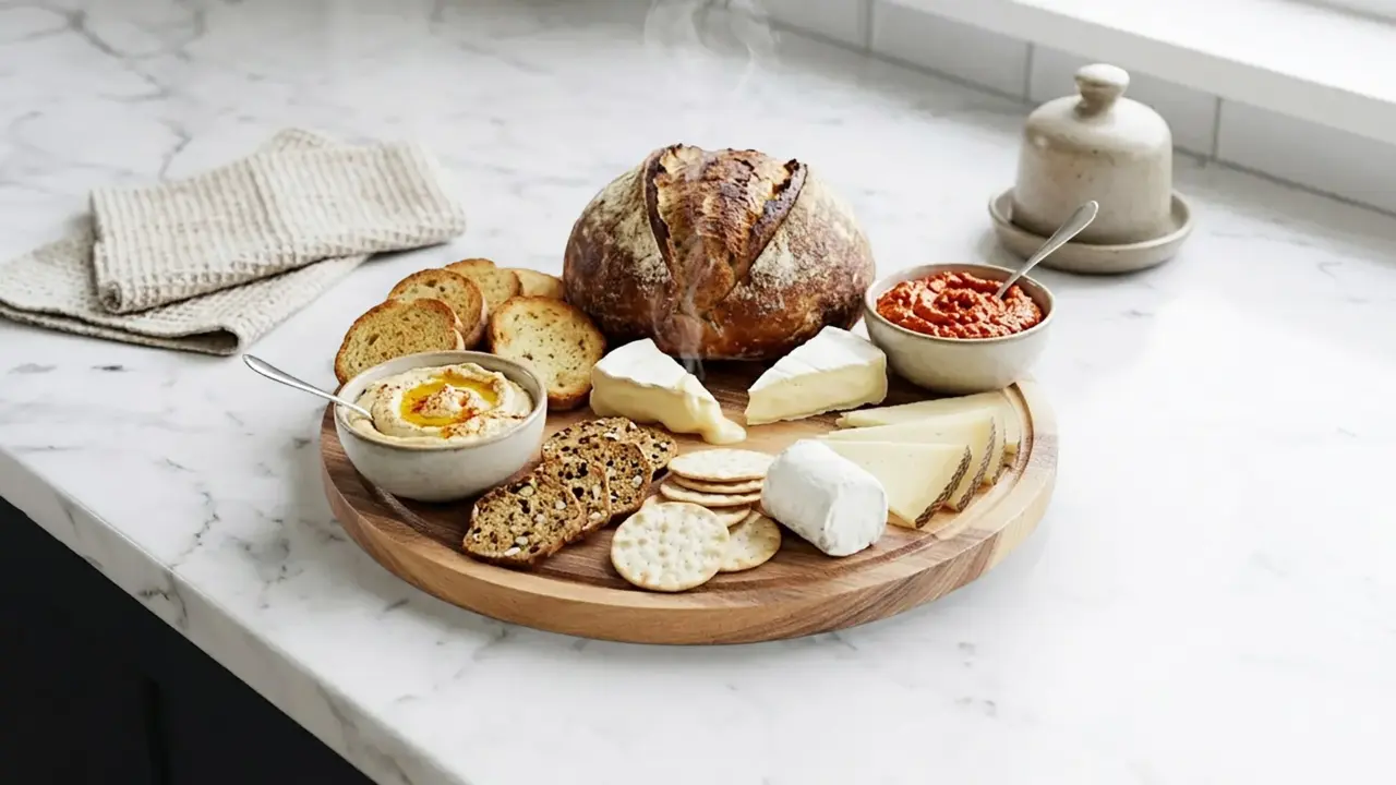 Goedkope borrelplank maken voor weinig geld 3. Groente, dips en frisse accenten