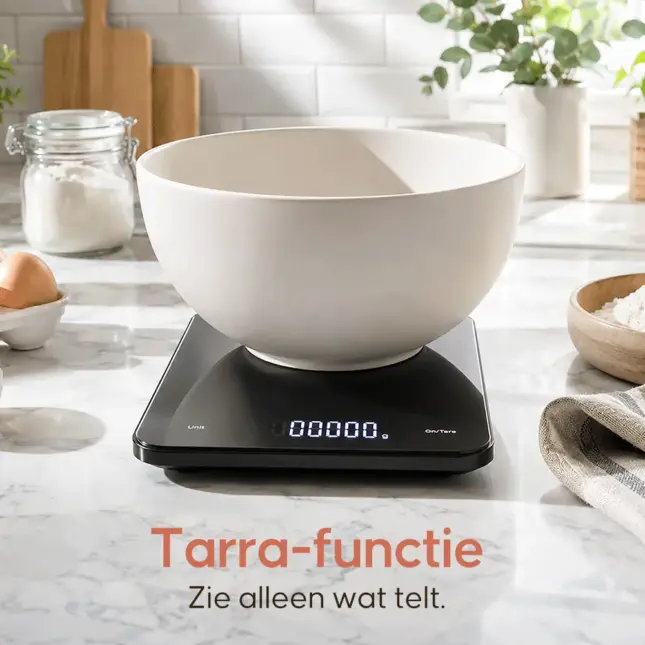 keukenweegschaal oplaadbaar (kopie) Keukenweegschaal met kom