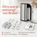 Handmixer met accessoires inbegrepen