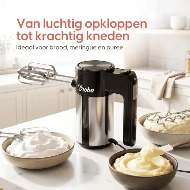 auto draft Handmixer met beslagkom en puree