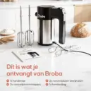 Handmixer met accessoires en brood