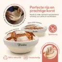 rijsmandjes set rond & ovaal | voor dat échte warme bakkersgevoel bij jou thuis