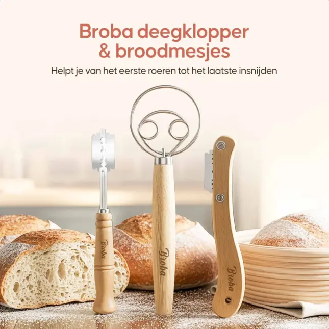 deegschraper en deegmesje set deegschraper en deegmesje set
