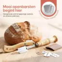 deegschraper en deegmesje set