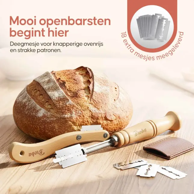 deegschraper en deegmesje set deegschraper en deegmesje set