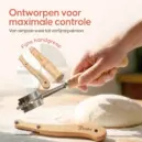 deegschraper en deegmesje set