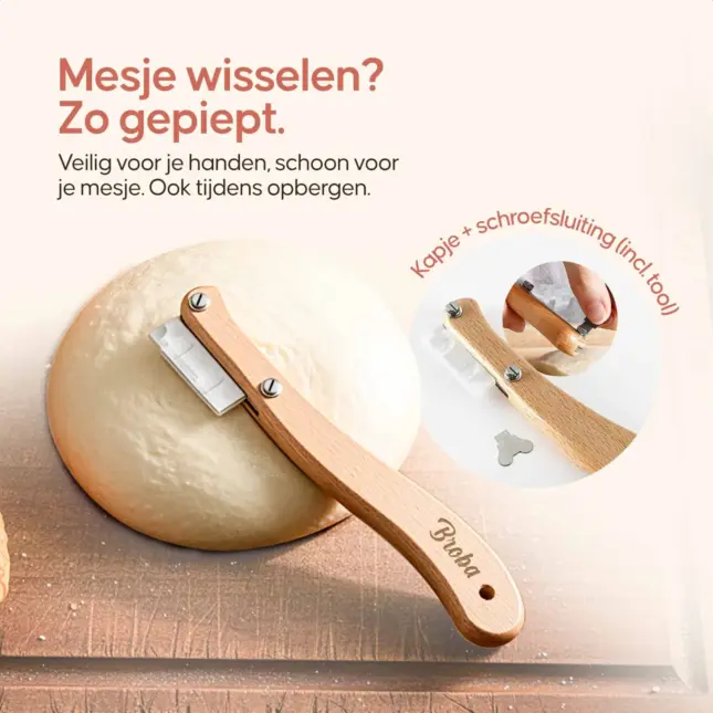 deegschraper en deegmesje set deegschraper en deegmesje set