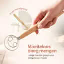 deegschraper en deegmesje set