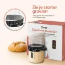 zuurdesem starter glas 2 stuks