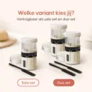 zuurdesem starter glas 2 stuks