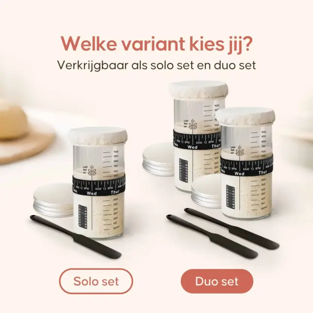 zuurdesem starter glas 2 stuks zuurdesem starter glas 2 stuks