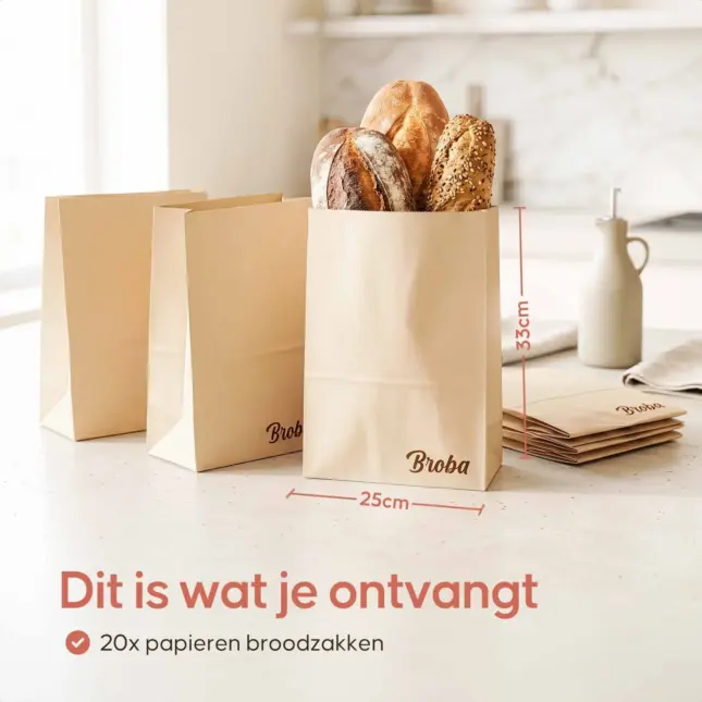 papieren broodzakken 20 stuks papieren broodzakken 20 stuks
