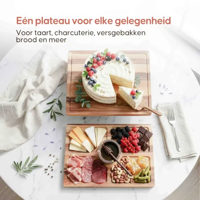 acaciahouten taartplateau met stolp acaciahouten taartplateau met stolp