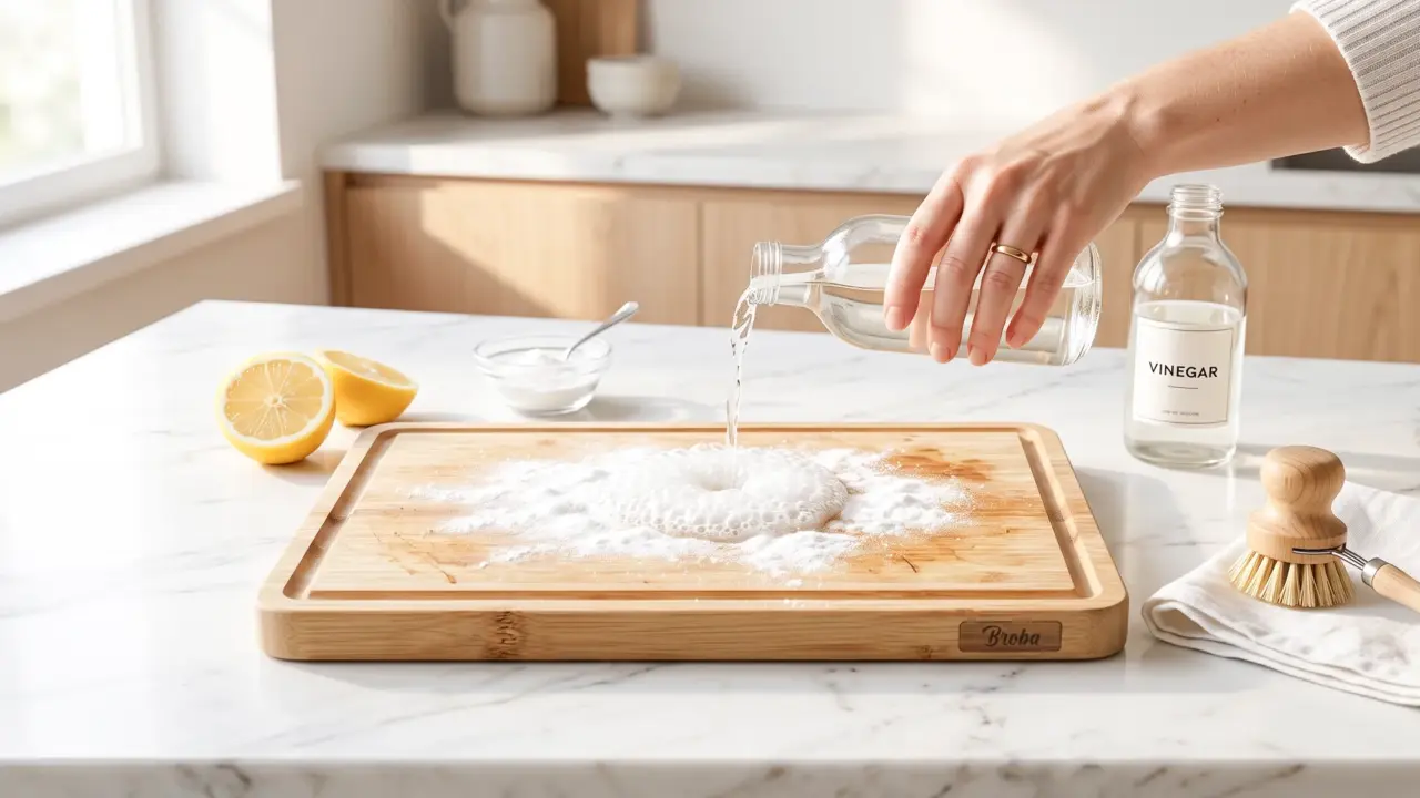 Baksoda en azijn voor diepe reiniging