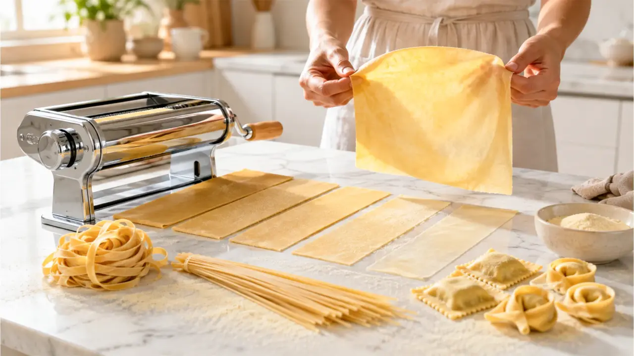 Pasta deeg maken met keukenmachine zo doe je dat Hoe dik of dun moet pastadeeg zijn voor verschillende pastasoorten?