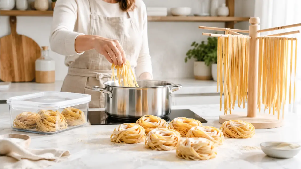 Pasta deeg maken met keukenmachine zo doe je dat Verse pasta drogen, koken en bewaren